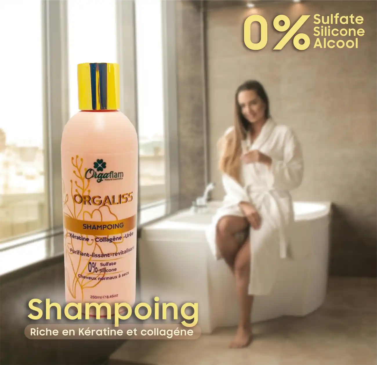 Shampoing orgaliss cheveux secs