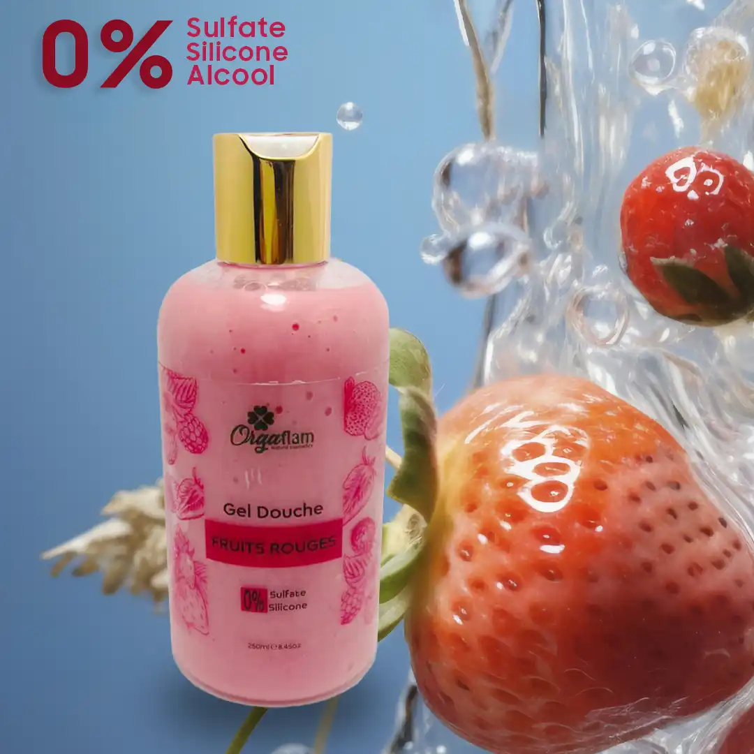 Gel douche fruits-rouges