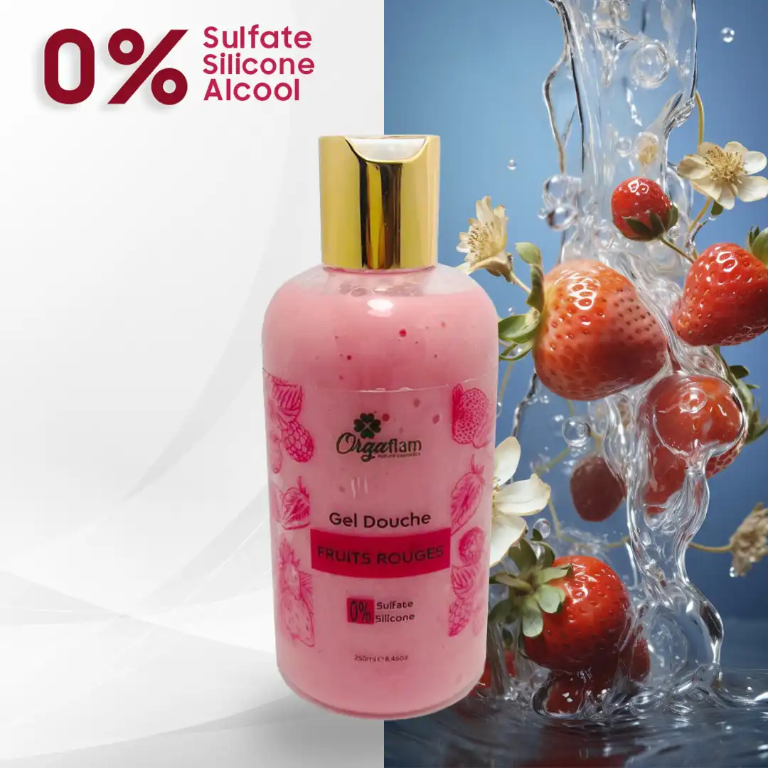 Gel douche fruits-rouges