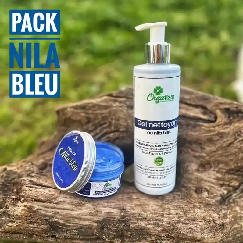 Pack nila bleu: Gel nettoyant & masque