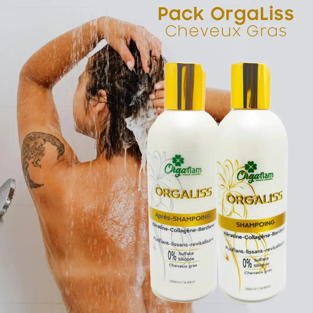 Pack OrgaLiss : Shampoing et Après-Shampoing (Cheveux Gras)